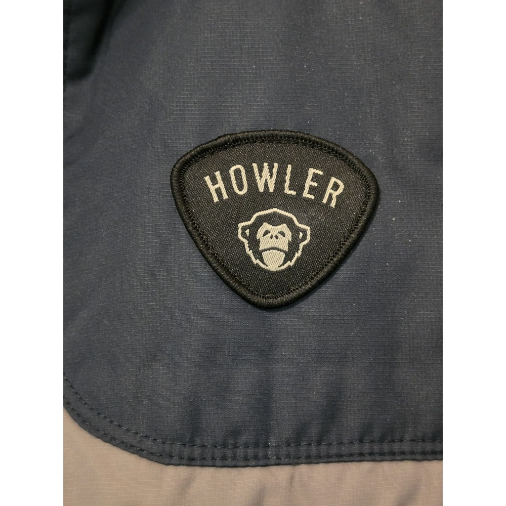 Howler Brothers Vest Mens Large Full Zip Quilted Primaloft Gorpcore Gray Orange - Picture 2 of 7